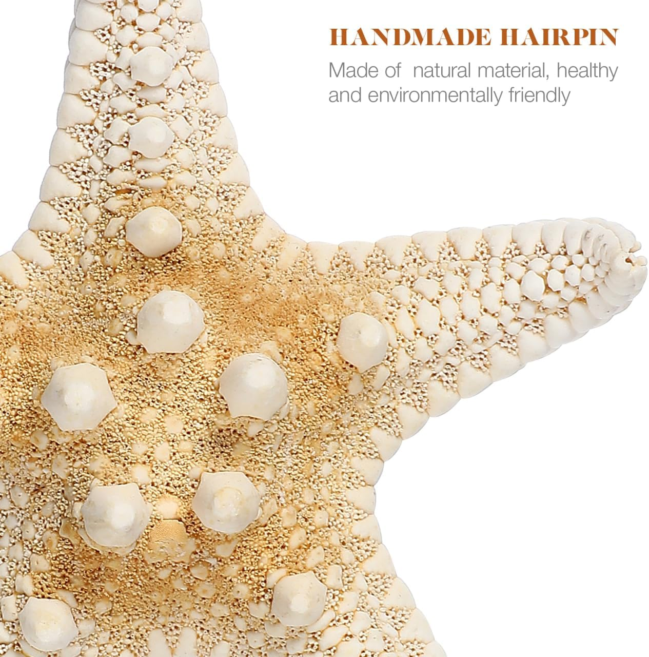 Partykindom 2Pcs Sea-Star Hair Clips for Girls Womens, Beach Hairpins Unique Metal Five-Pointed Seaside Hair Clips, Elegant Hair Bangs Clip for Girls image number 3