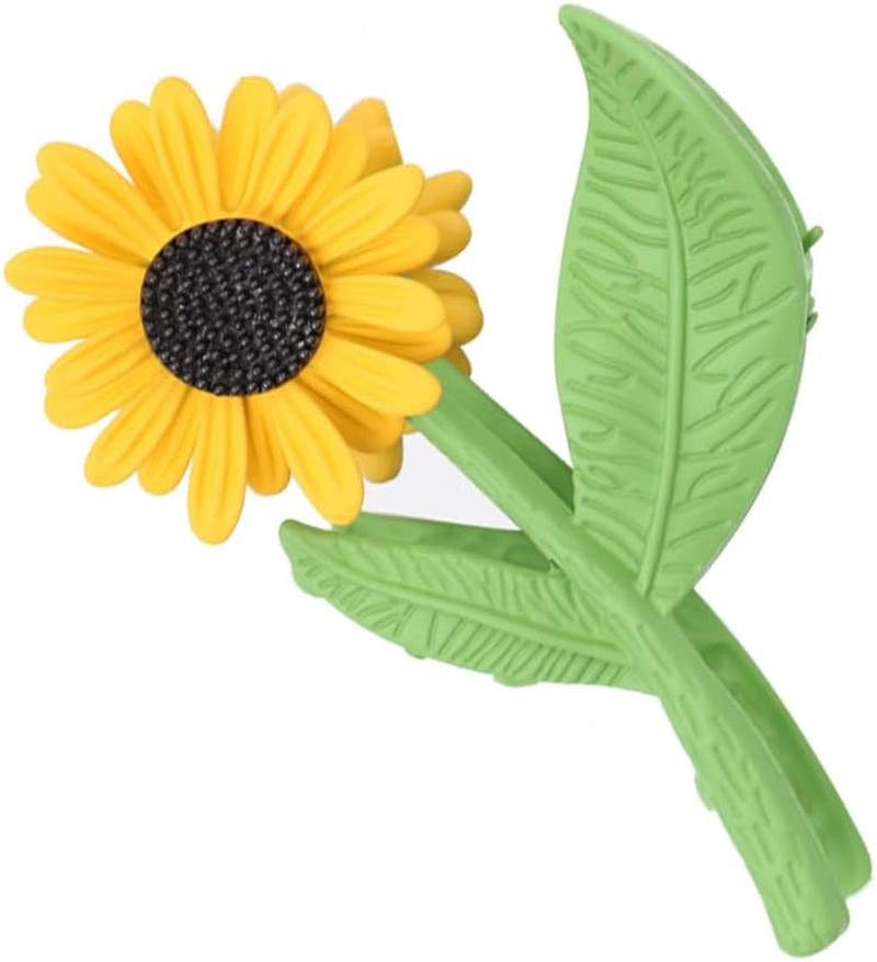 Namvo 1 Piece Sunflower Hair Clip for Women Large Non-Slip Strong Metal Hair Clip Hair Clip Hair Accessories for Medium Thick Hair image number 1