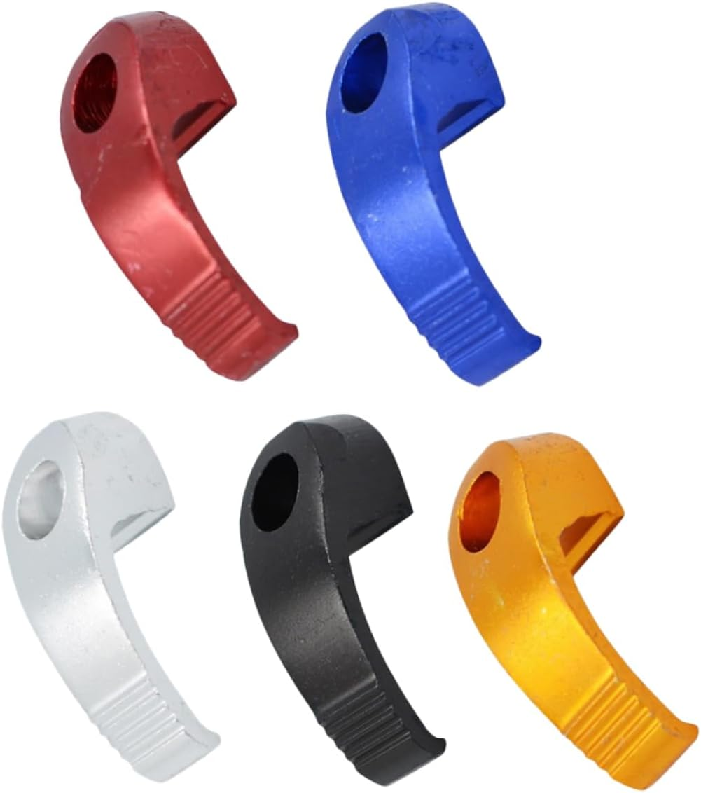 Cabilock 10Pcs Refit Parts Hook Single-Hole Aluminium Alloy Helmet Hook for Motorcycle Electric Scooter Storage Bag image number 6