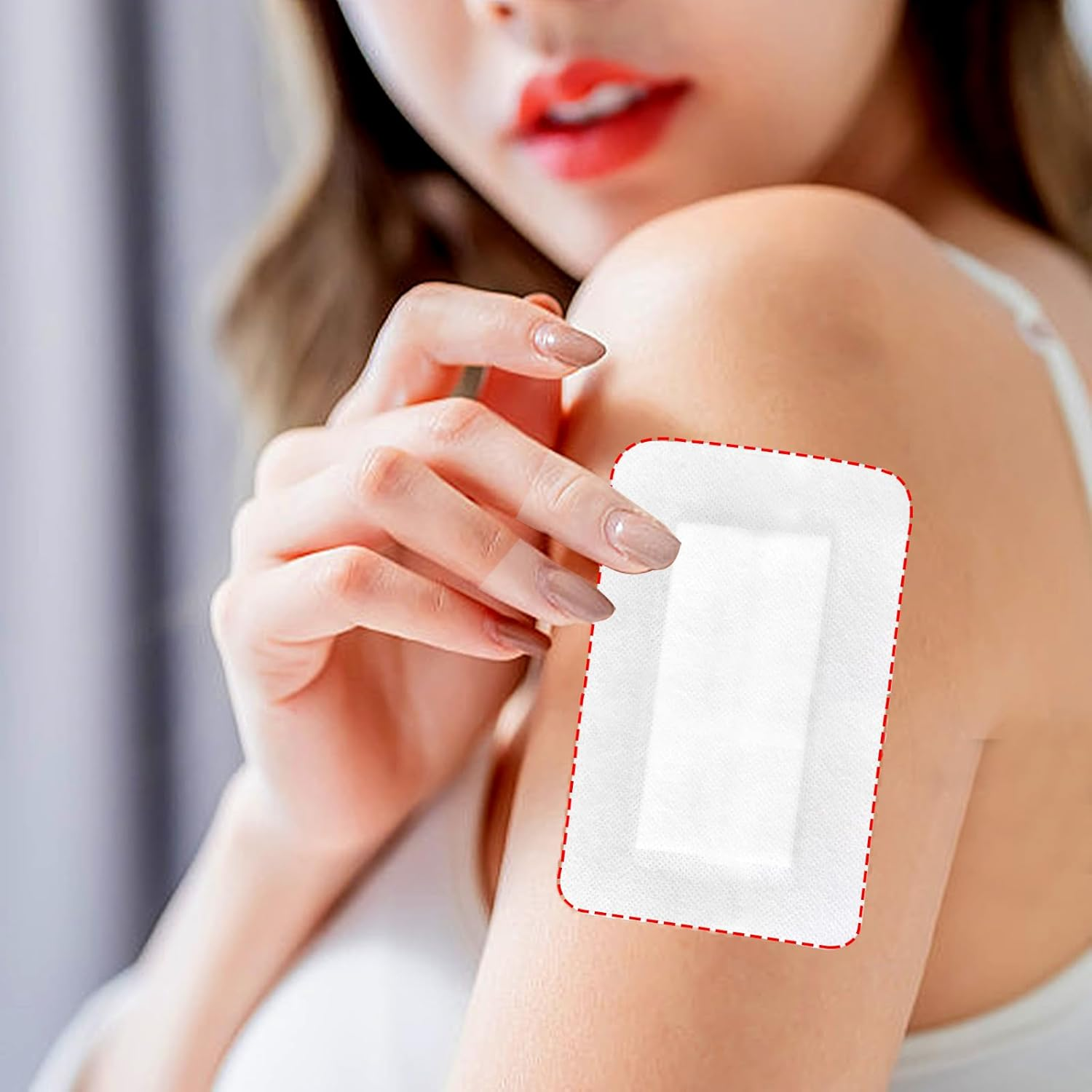 Adhesive Wound Dressings Pads Medium,Absorbent Breathable Dressings Patches Bandage,Individually Wrapped for Wounds First Aid(10X15Cm, 10PCS) - 10X25Cm-10Pcs image number 3