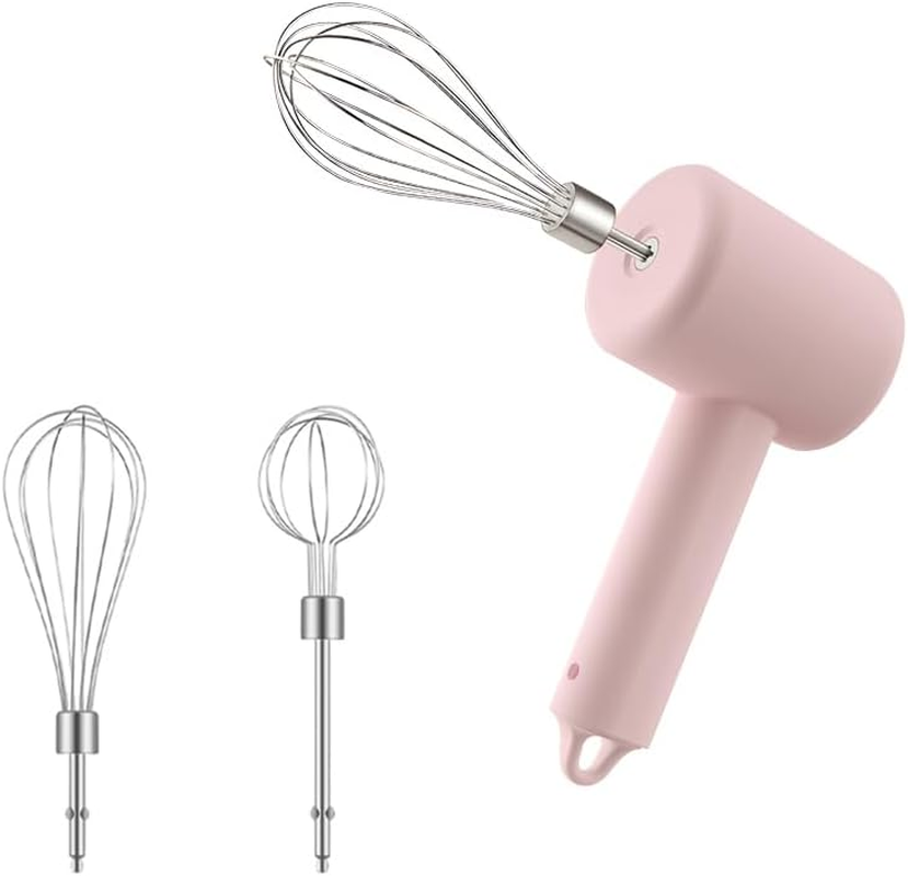 Hand Whisk Electric, 3 Speed Handheld Mixer,Two Whisk Mount Baking Mixer, Cordless Electric Hand Mixer for Eggs, Soups, Cream, Batters | Portable, Wireless & Rechargeable image number 1