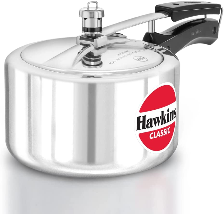 Hawkins Classic Pressure Cooker, Silver, Hawcl3W 3-Liter Wide Mouth image number 1