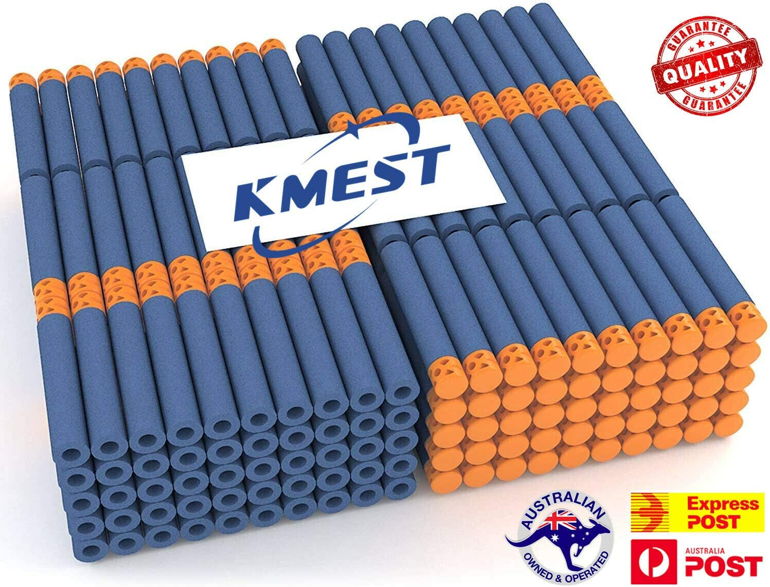 300Pc Toy Gun Soft Refill Bullets Darts Blasters Fits Nerf Form N-Strike Elite Ultimate Nerf Foam Toy Darts Premium Refill Bullets for N-Strike image number 1