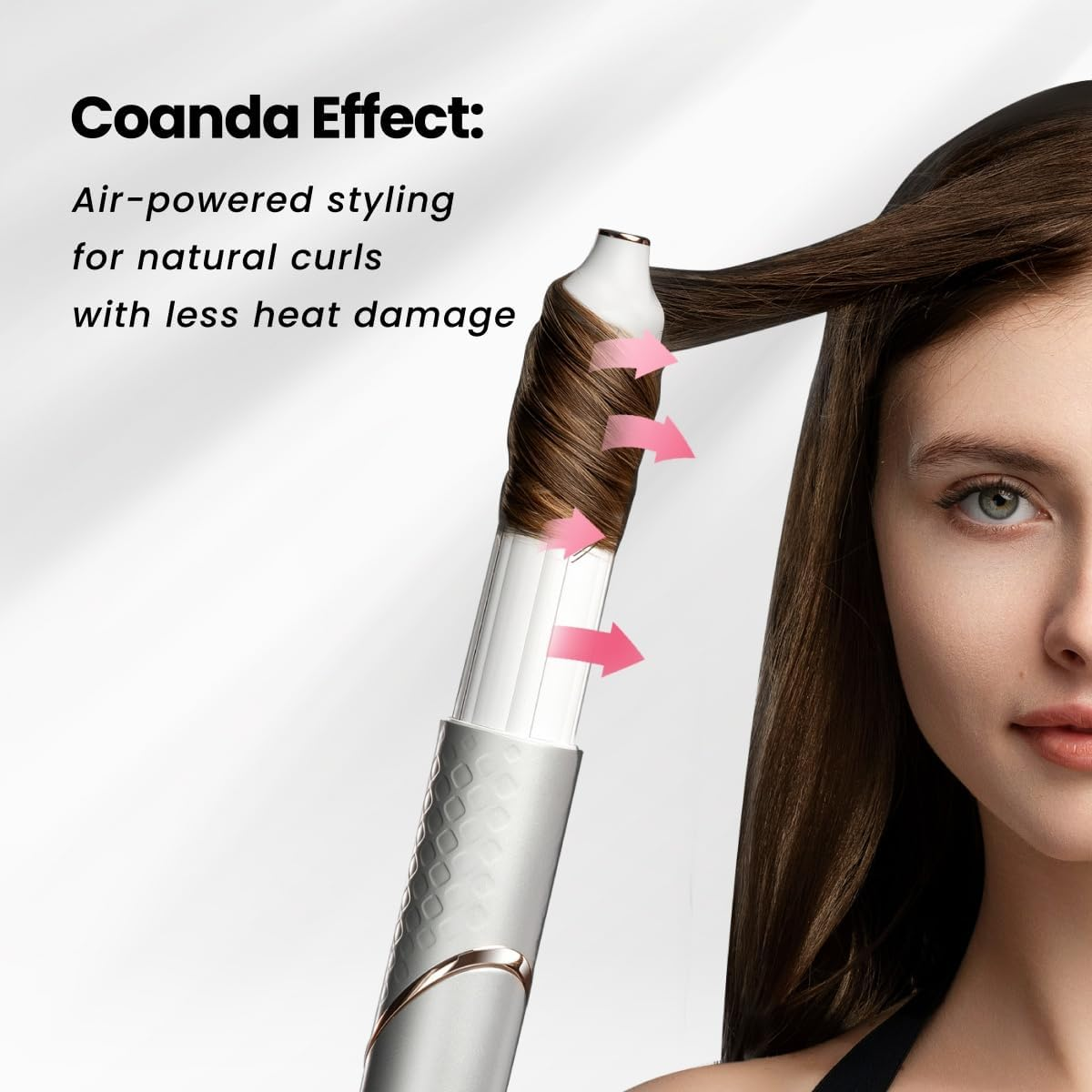 GLAMUP&reg; 5 in 1 Flex Hair Styler-Advanced High Speed Hair Dryer with Air Curler, Hair Dryer Brush, No Heat Damage, for All Hair Types, Perfect for Travel, Gift Set image number 5