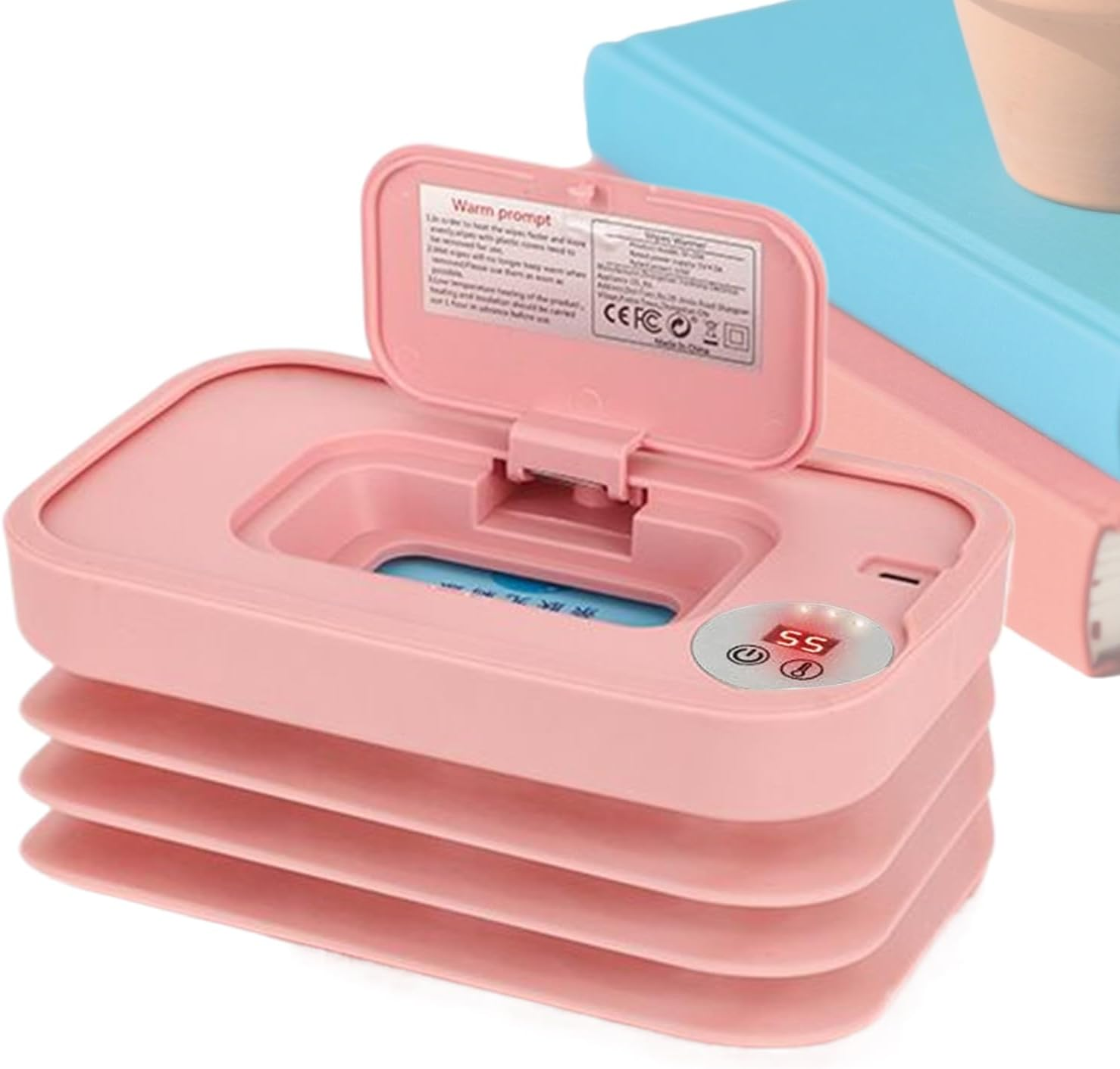 Baby Wipe Warmer - Foldable Wipe Warmer Dispenser for Home,Usb Charging Baby Product for Business Trips Camping Car Traveling