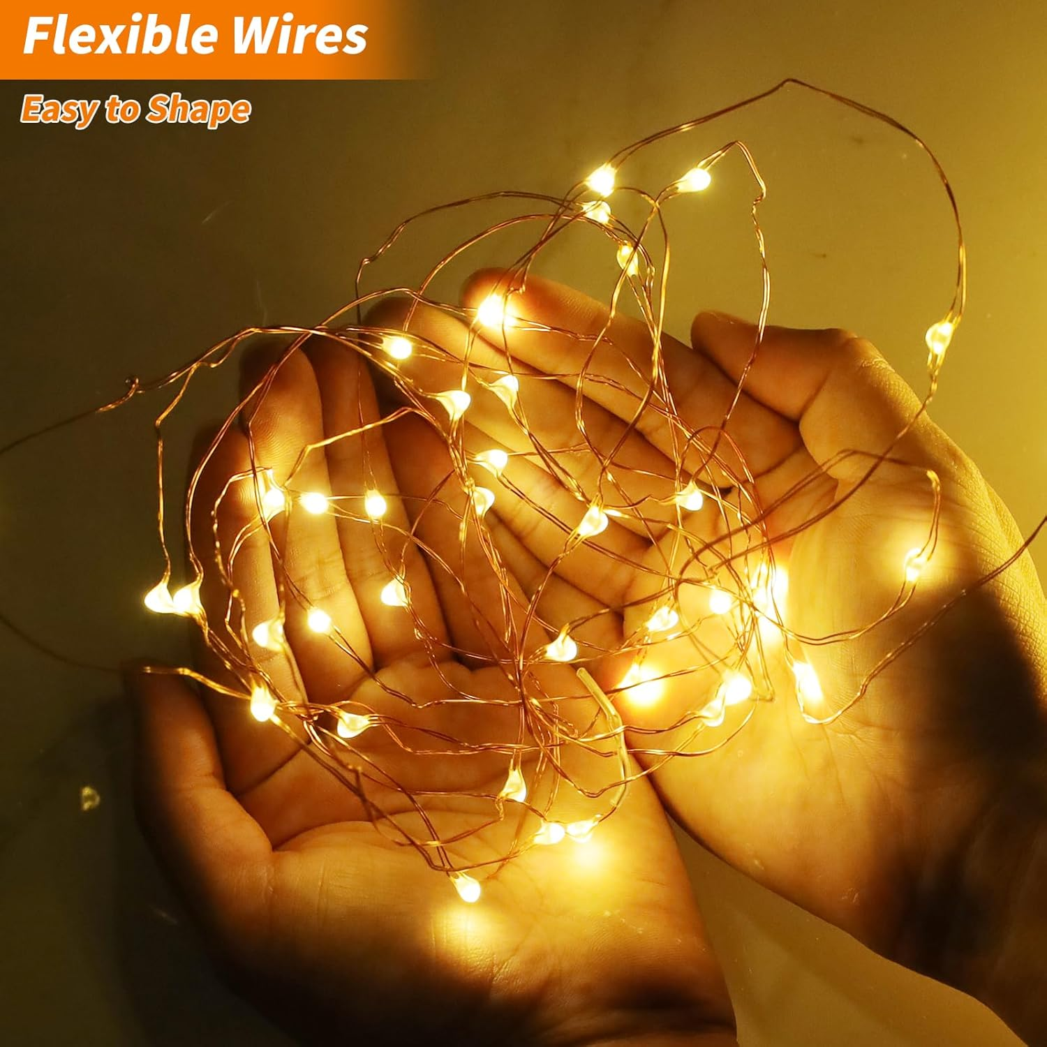 Solar Powered 20M 200LED Outdoor String Lights Waterproof IP65 with 8 Modes Warm White Fairy Light for Garden Patio Decoration Auto On/Off image number 4