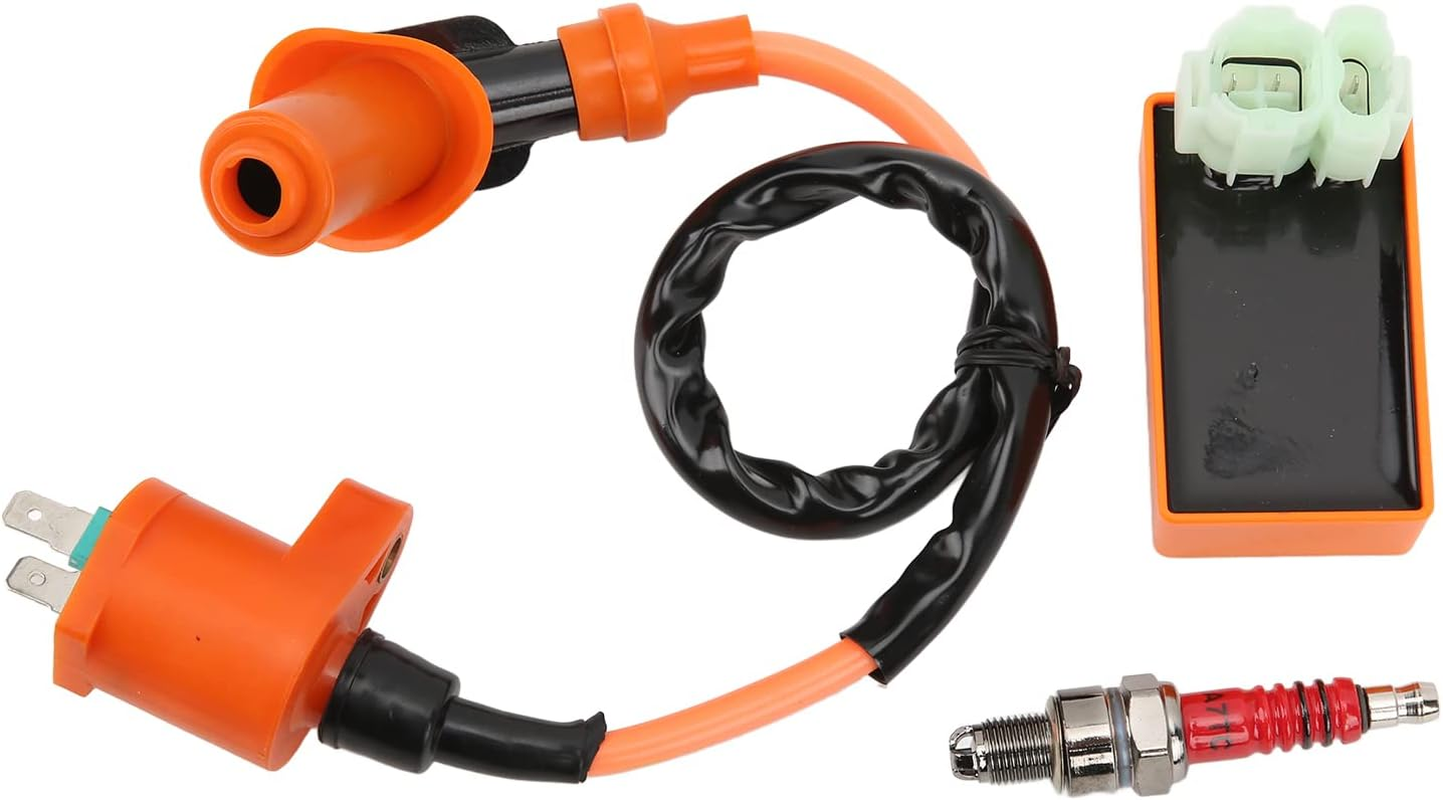 Intensive Spark Ignition Coil, CDI Box Kit with Single Stage Synchronization Circuit, Spark Plug for ATC125 TRX200D, Replacement for ATC125 TRX200D ATV and Motorcycles image number 2