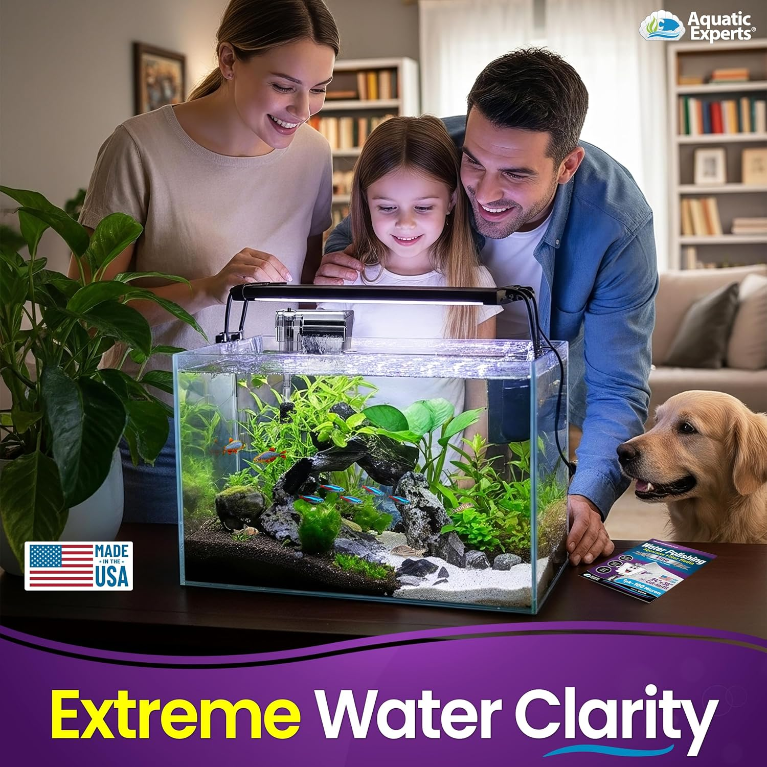 Polishing Filter Pad 100 Micron - 1 Pack -Superior Aquarium Prefilter Media - Cut to Fit 24" by 36" for Fresh Water & Saltwater Fish Tanks, Aquaculture, Hydroponics - Made in USA image number 5