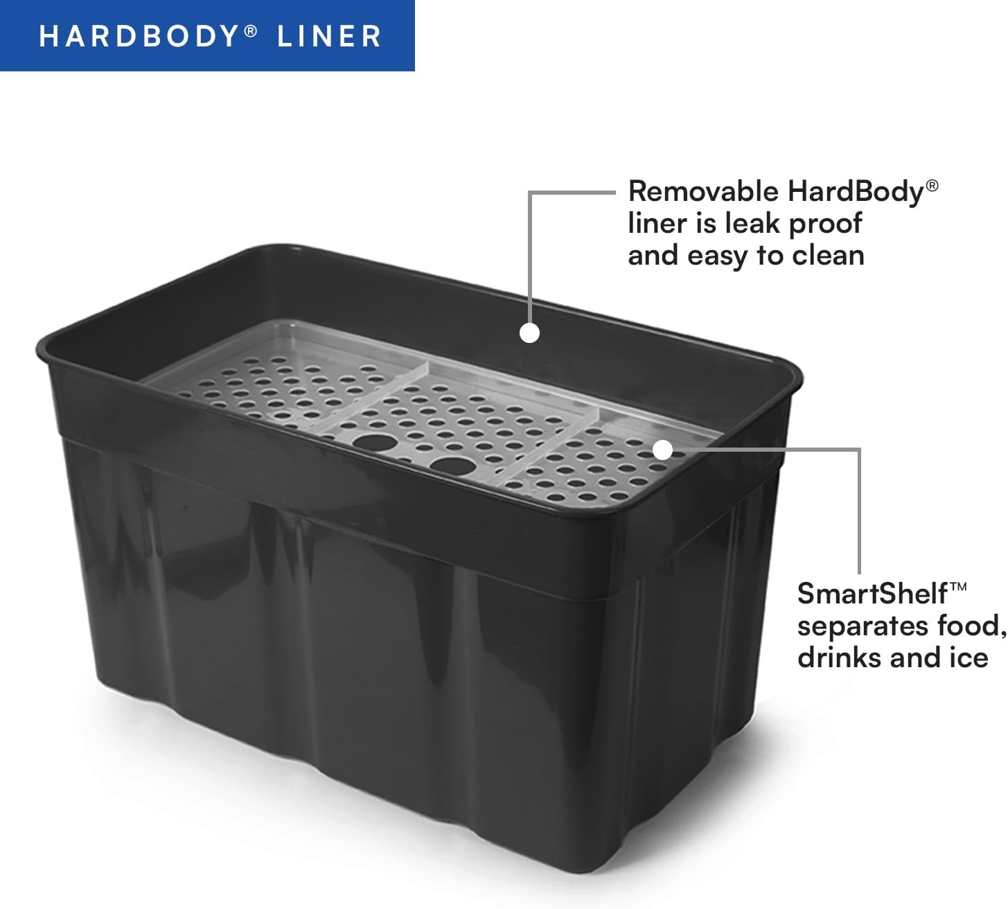 Arctic Zone Titan Deep Freeze Zipperless Hardbody Coolers - Sizes: 9, 16, 30 and 48 Can - Colors: Navy, Moss, Process Blue, Pine, Citrus, Gray, Blue Lagoon image number 3