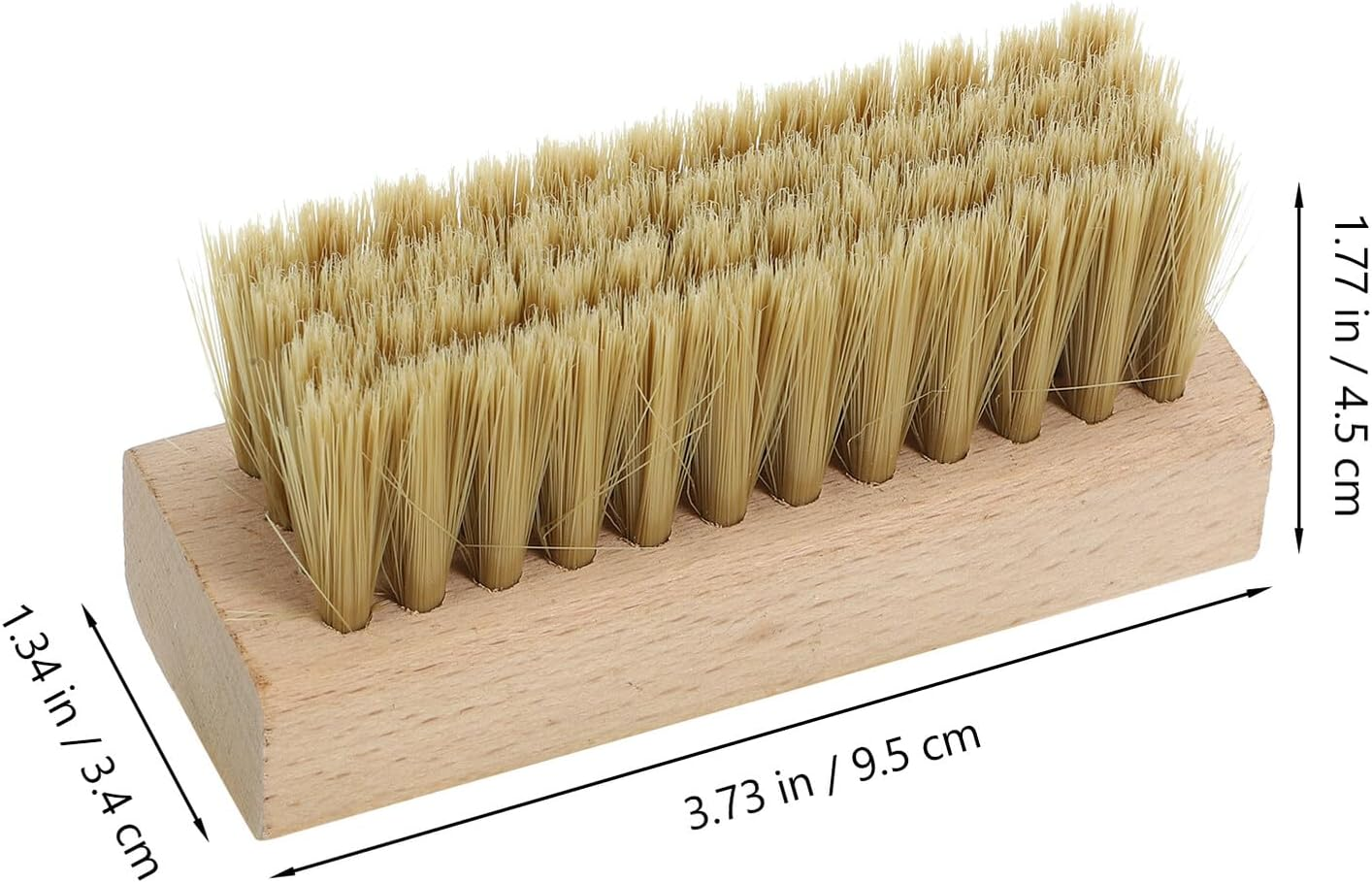 Healvian Cleaning Brush Scrub Brush 2Pcs Wood Handle Soft and Hard Bristles for Clothes Shoes Bathtub Daily Household Use image number 4