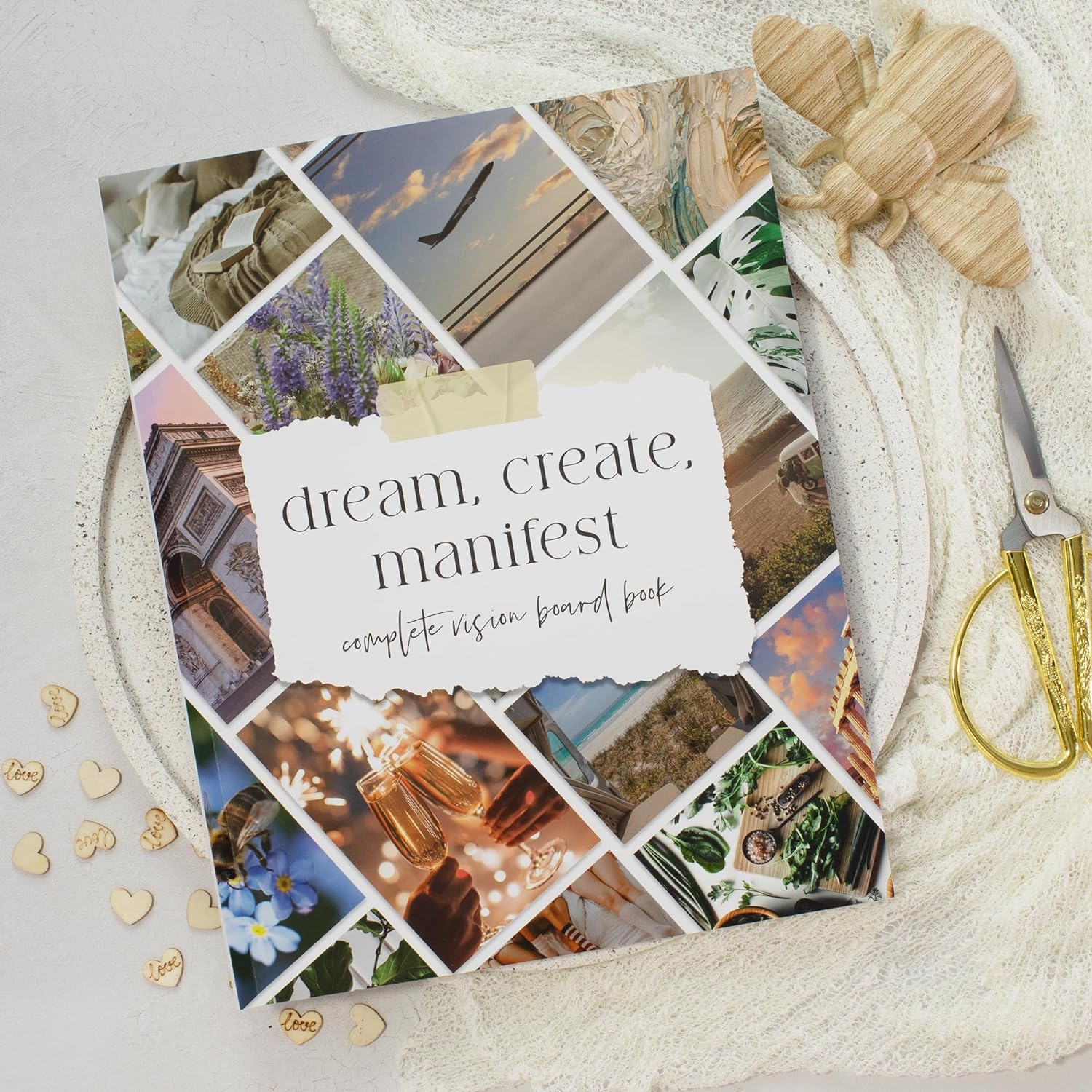 ZICOTO Vision Board Kit - Inspirational Book with Photos and Quotes to Realize Your Dreams & Achieve Goals image number 1