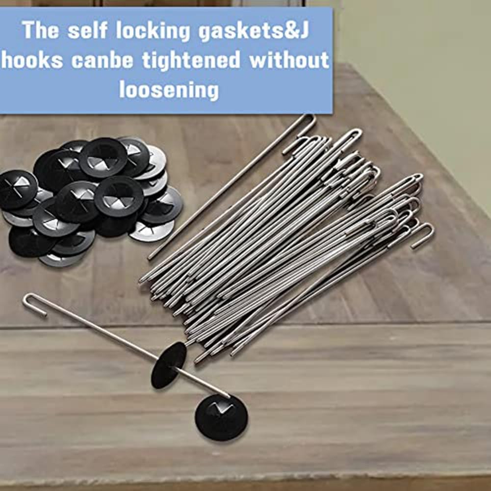 Aribrnten 100 Packs Solar Panel Guard Clips, Stainless Steel Wire Fence Fasteners Animal Guard Roll Kit for Solar Panel image number 5