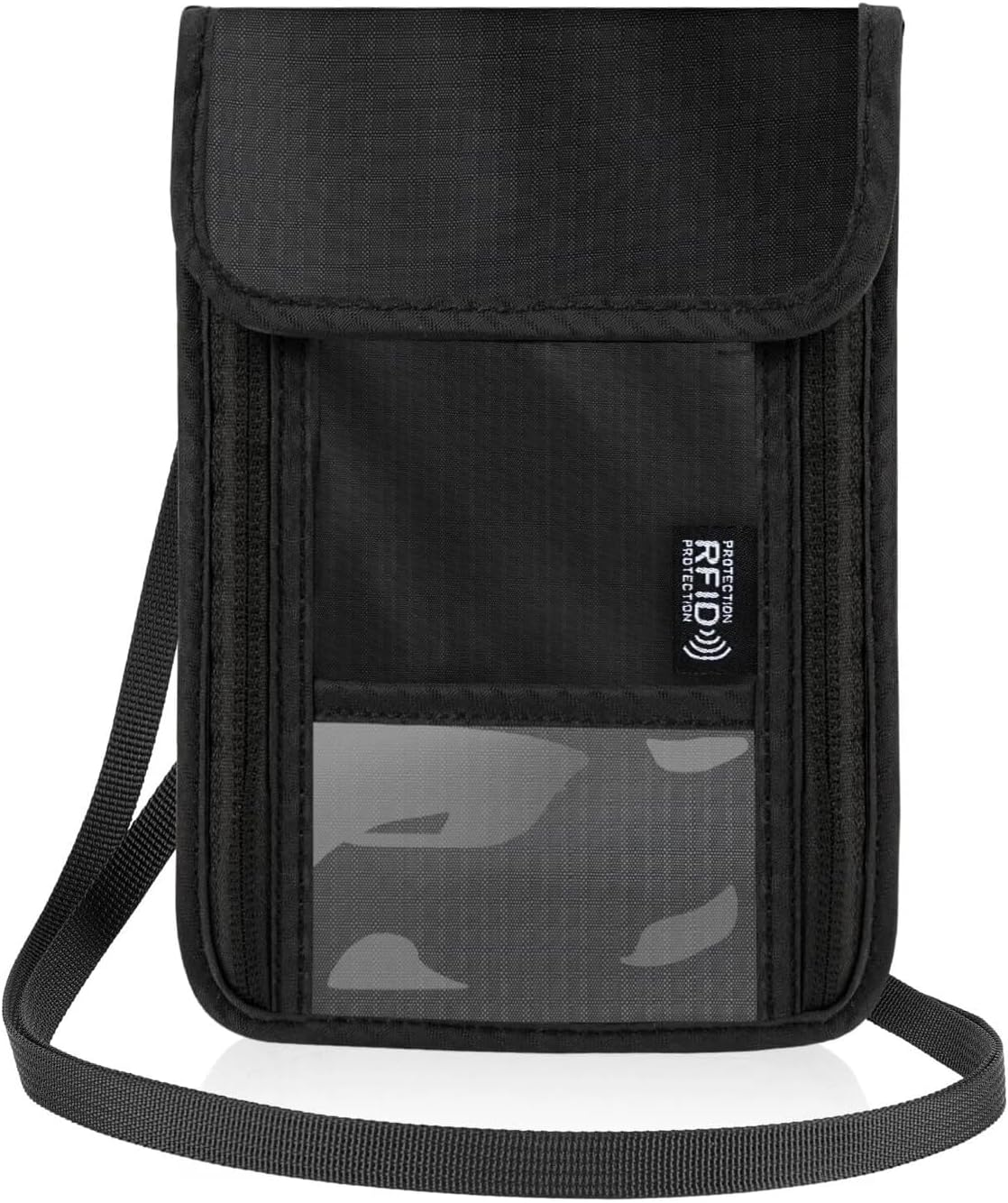 Ruiyuan Passport Wallet RFID Passport Holder Travel Essentials Travel Wallet and Passport Holder Travel Gifts Multiple Card Slots Can Be Carried Crossbody for Easy Carrying (Purple)