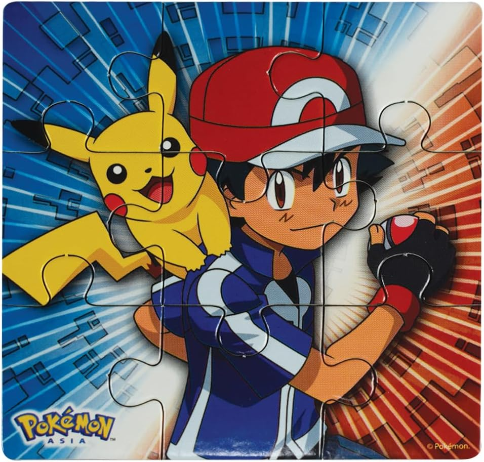 Pokemon Style Characters Zigsaw Puzzle, Pack of 6, Total 96 Pieces, Assortment 2 image number 2