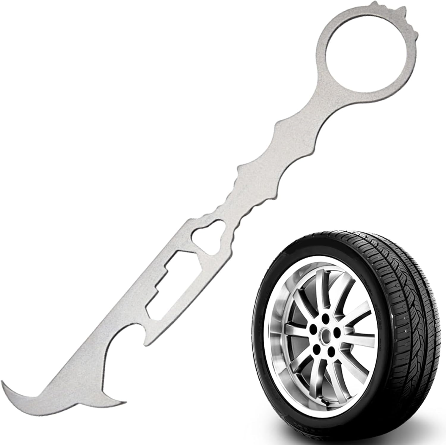 Tire Stone Remover for Car,Tyre Rock Picker for Automotive | Car Tire Rock Remover Tool | for Motor Bike Wheel Gravel Vehicle Outdoor Men Truck Rv Sedan image number 2