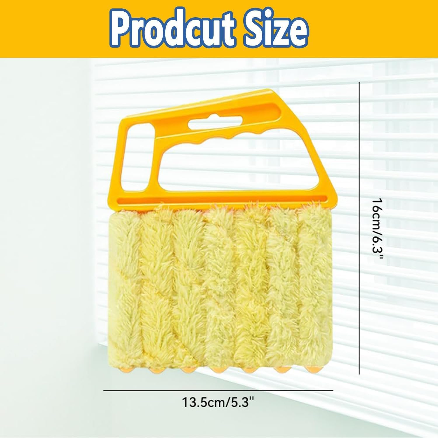 All-Purpose Washable Cleaning Brush &ndash; Blinds, Blind Cleaner Duster Tool, Venetian Washable Mini Handheld Brush, 7 Finger Dusting Blind Cleaner Tool for Ac Vents & Window Tracks Dust (Green2) image number 4