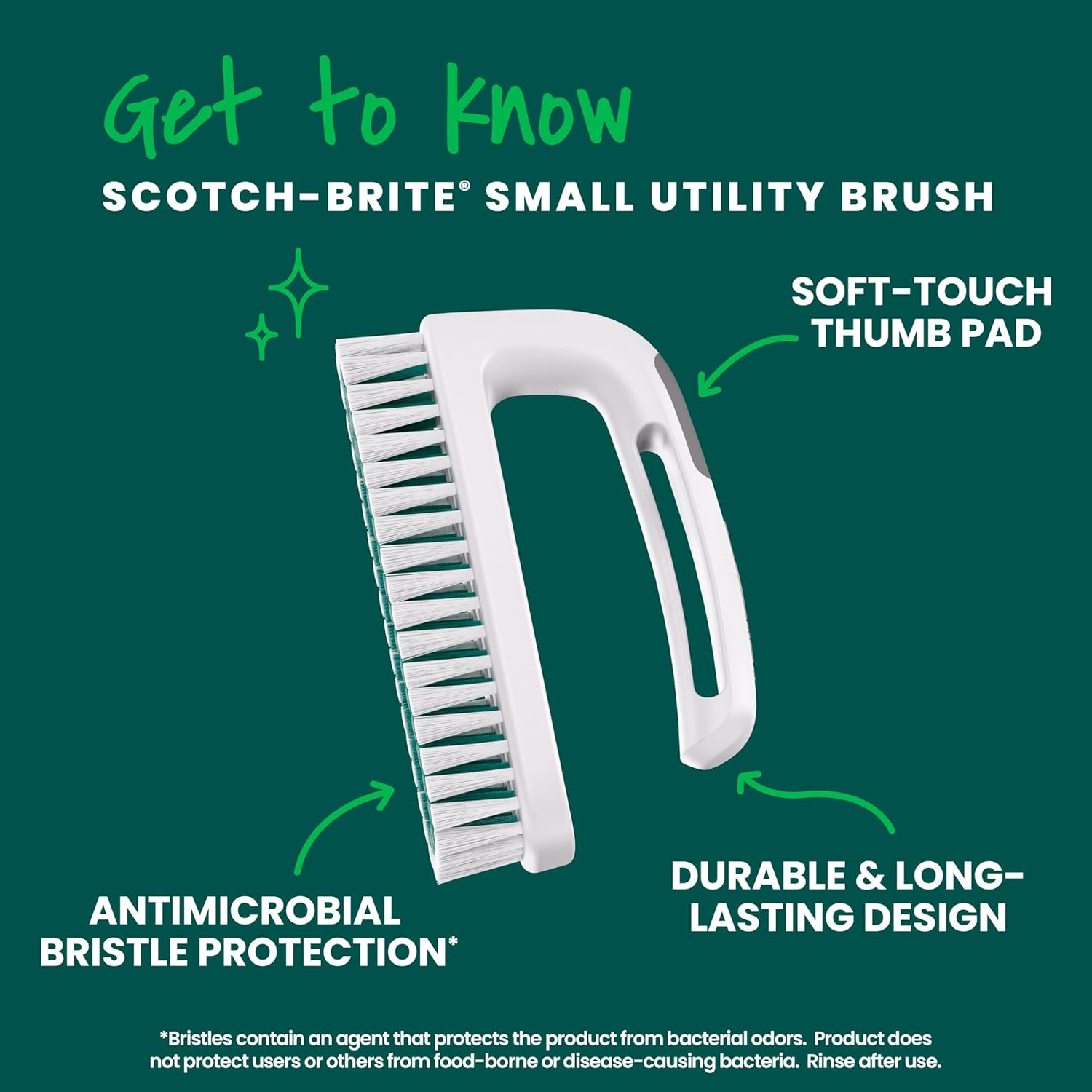Scotch-Brite Hand & Nail Brush (6 Brushes Total) image number 3