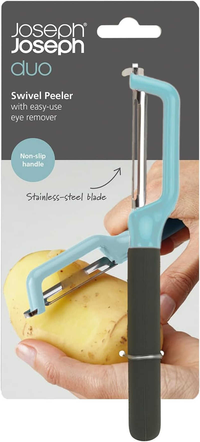 Joseph Joseph Duo Swivel Vegetable Peeler, Opal image number 1