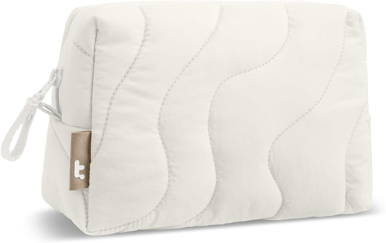 Tomtoc Cable Organiser Bag, Puffy Travel Tech Pouch Electronic Cord Organiser EDC Bag Travel Essentials for Women Girls Gifts, Portable Accessory Storage for Charger, Cord, Cable, Phone, Daily Items image number 6