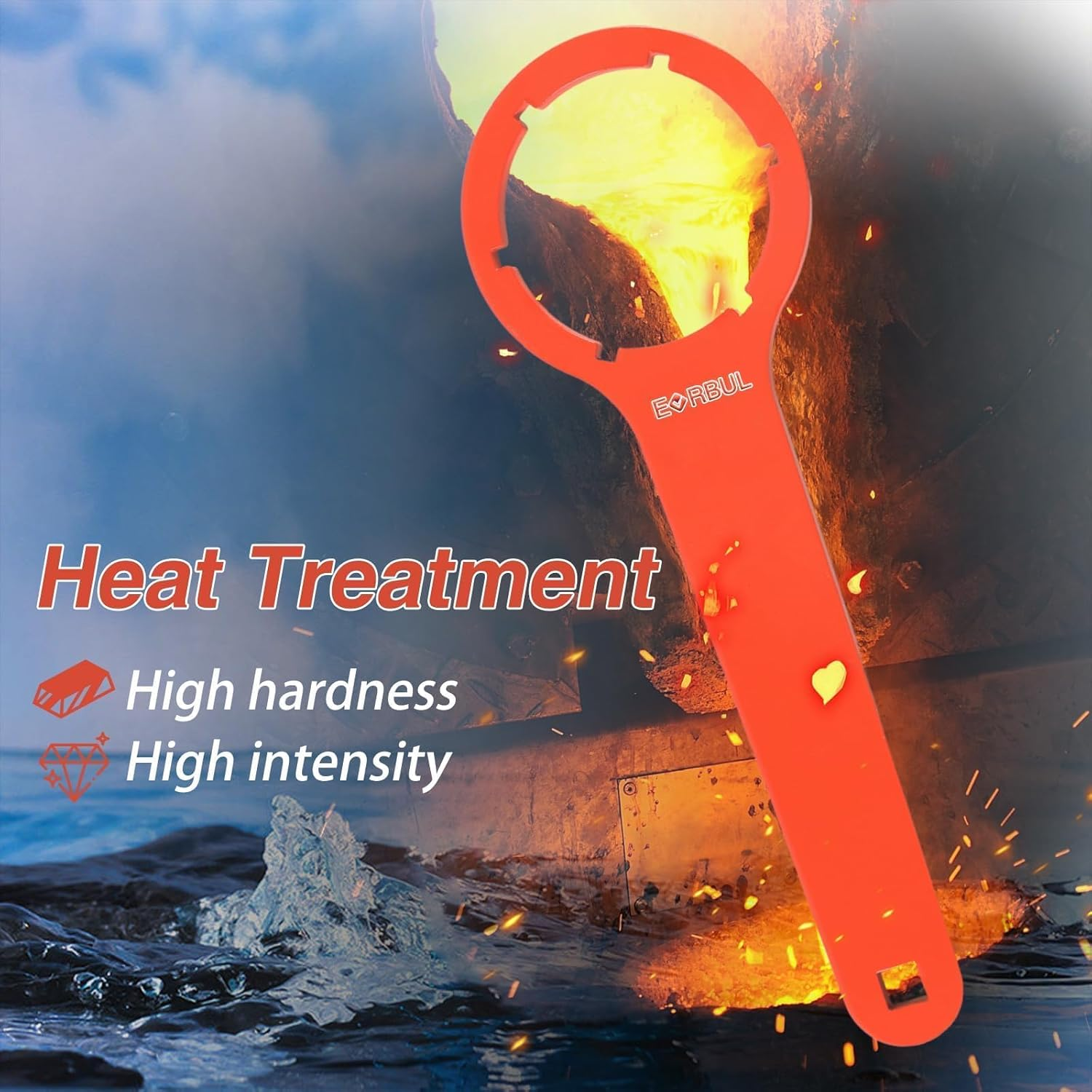 EVRBUL Fuel Filter Water Separator Water Collection Bowl Wrench Installation & Removal Tool Compatible with R12T Water Separator for Marine Outboard Motor image number 4