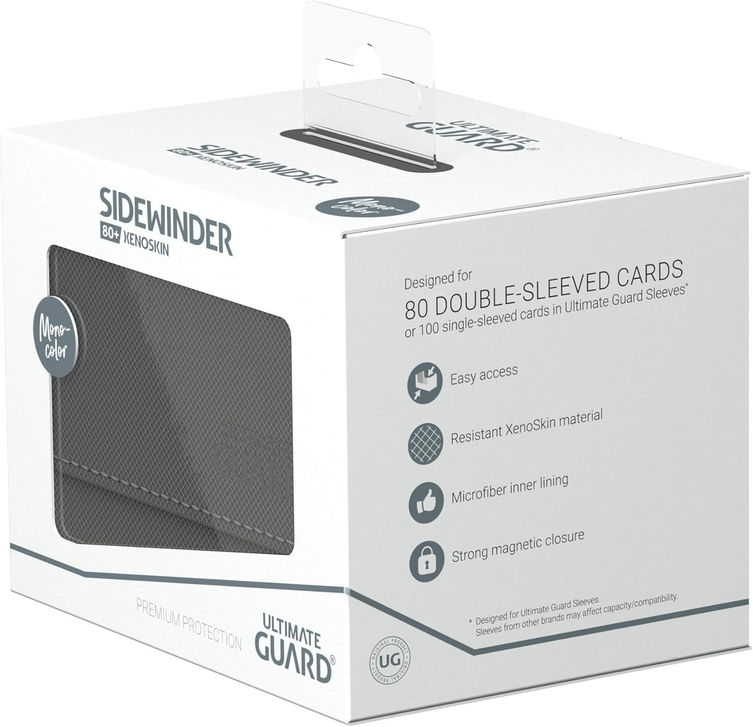 Ultimate Guard Sidewinder 80+ Xenoskin Monocolor Deck Box