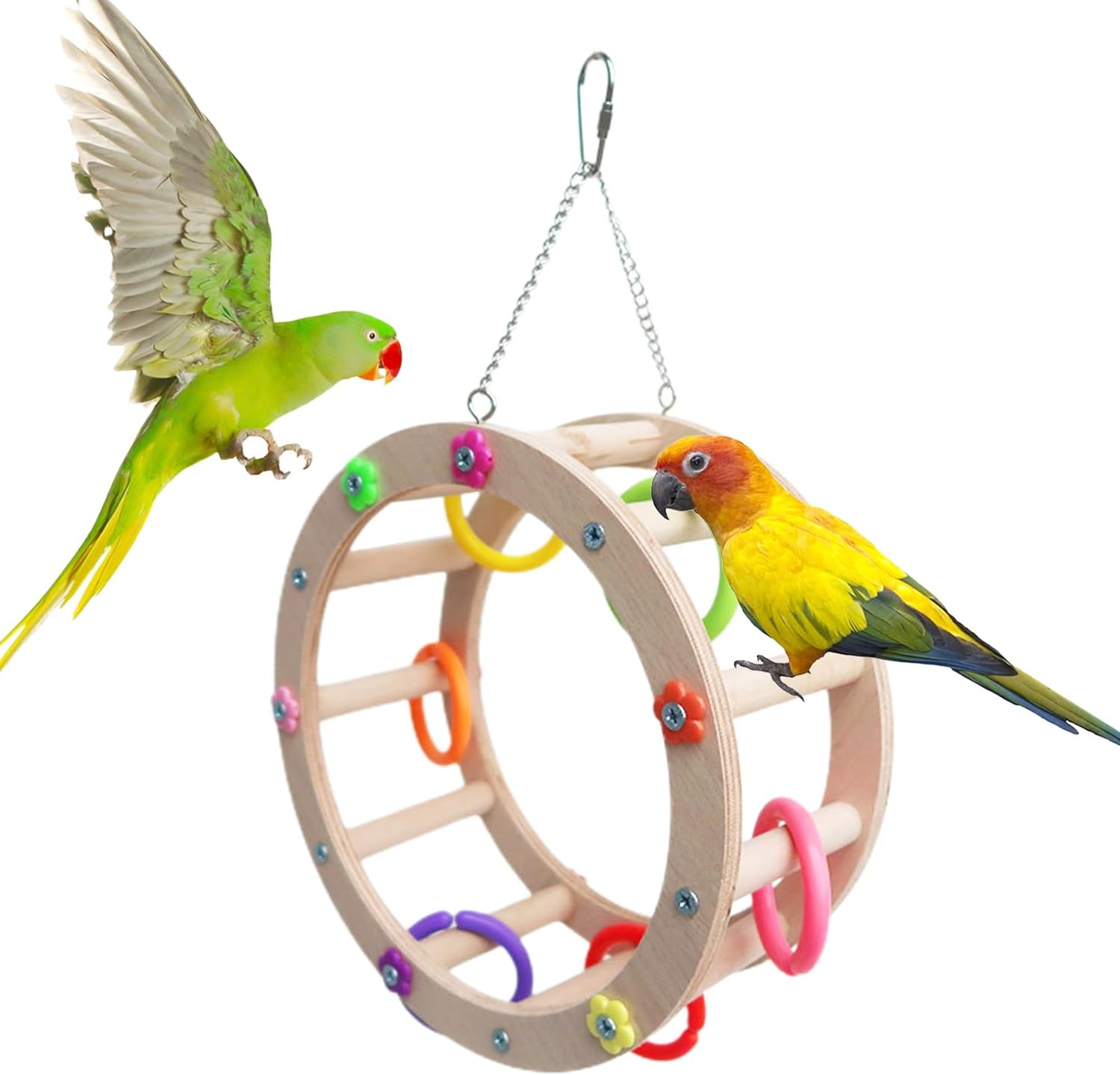 Bird Cage Toy | Bird Climbing Toys,Bird Chewing Toys Swing Toys Cage Accessories for Parrot, Sparrow, Parakeet Maijia image number 6