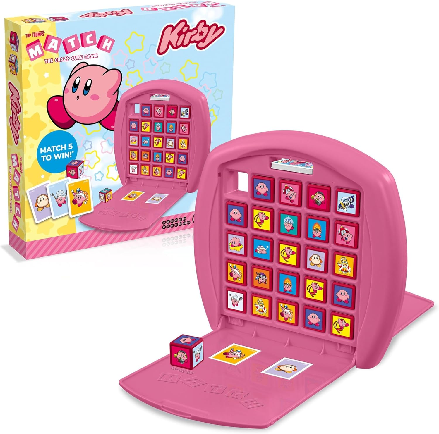 Kirby - Top Trumps Match: the Crazy Cube Game! - Family Game, Fun, Educational, Matching