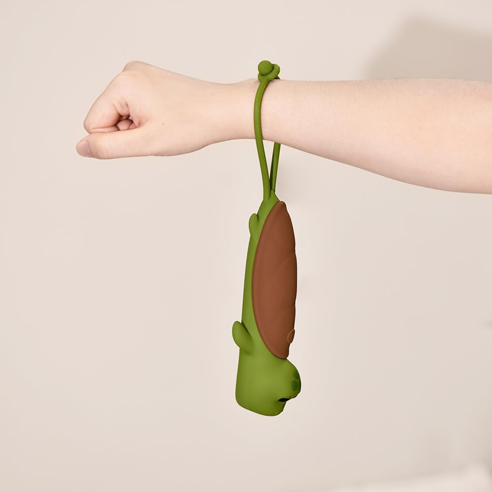 YZYOE Rechargeable Sea Turtle LED Flashlight, Cute Animal Shaped Silicone Flashlight, Comfortable Touch Lasting Press to Adjust Brightness Outdoor Lighting Creative Light. image number 2