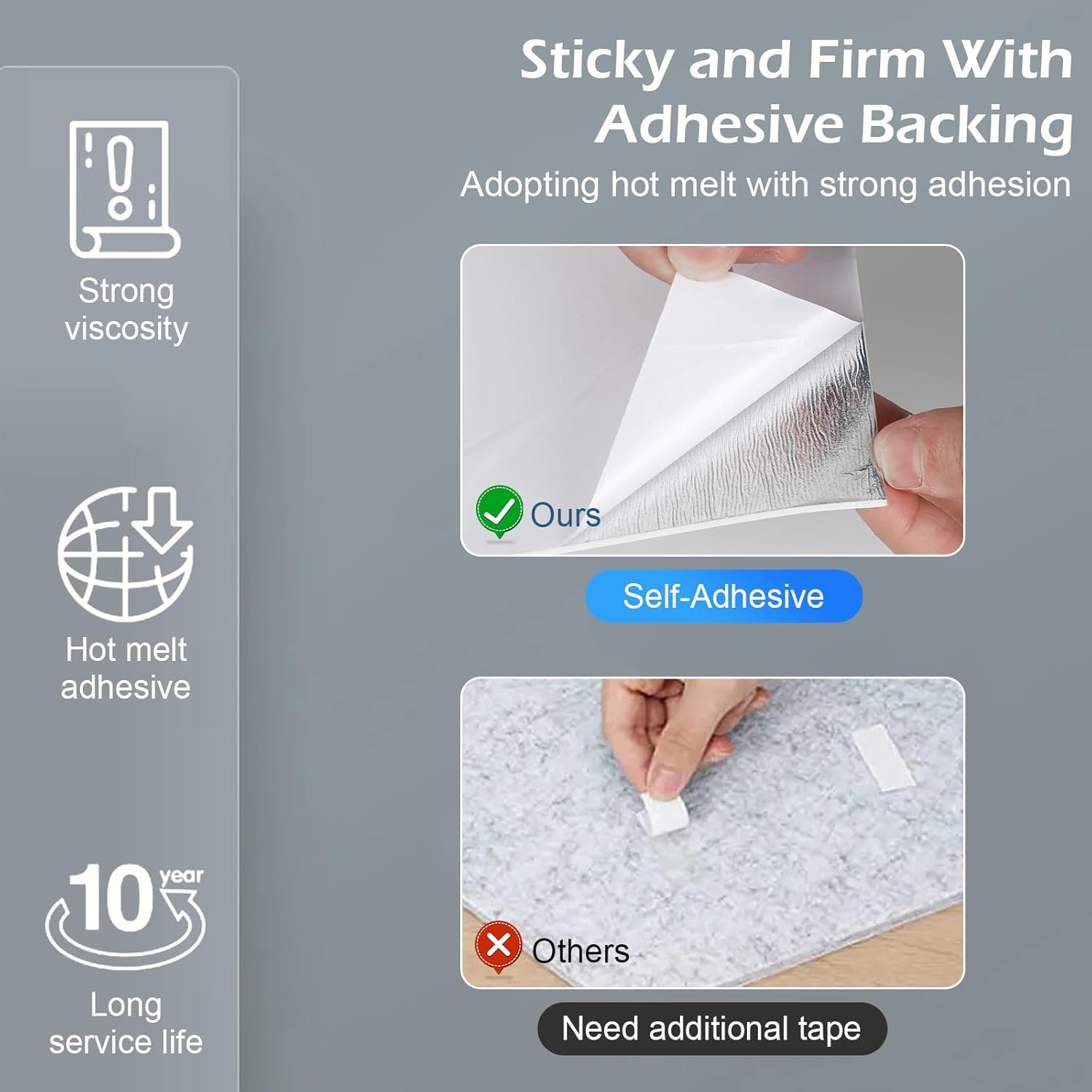 Faux Marble Tile Stickers, 10PCS 30 * 60/40 * 80Cm Modern Self-Adhesive Kitchen Backsplash, Waterproof Decorative Wall Tiles for Bathroom (#9, 30 * 60Cm) - 1 image number 7