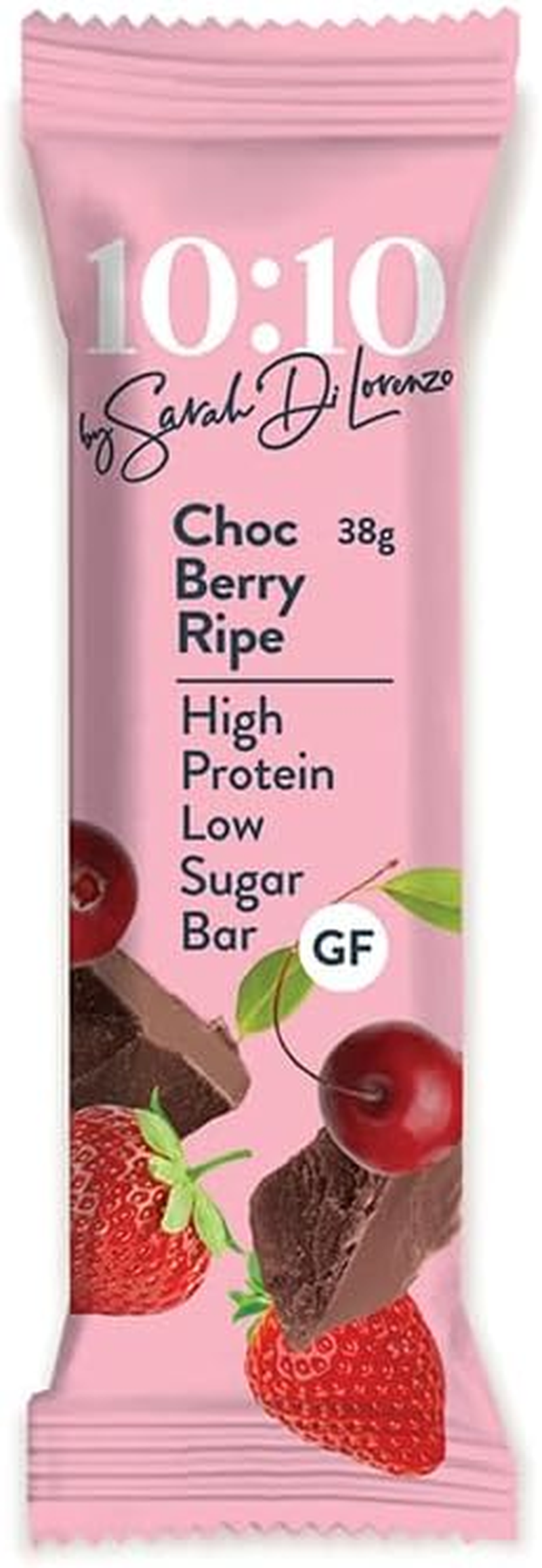 10:10 by Sarah Di Lorenzo Protein Snack Bar - Choc Berry Ripe 38G