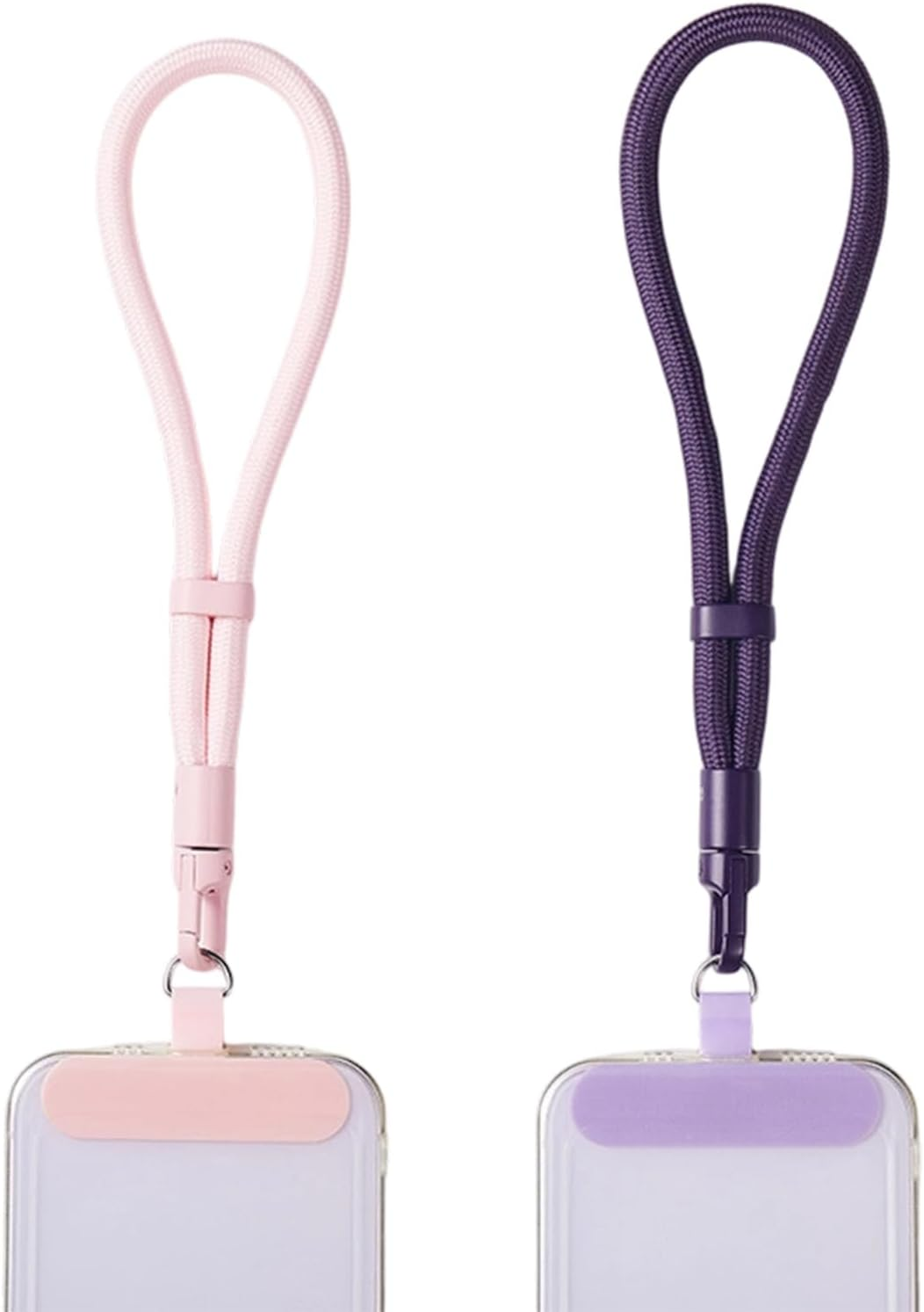 2 PCS Phone Wrist Strap, anti Theft Phone Strap, Mobile Phone Lanyard, 26Cm Wrist Strap Phone, (Purple + Camel) image number 2