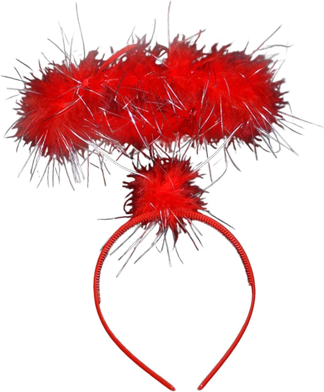 Ｓｉｍｈｏａ Red Angel Halo Headband, Hair Accessories, Angel Costume Accessories, Feather Halo Hairband for Party Teens image number 6