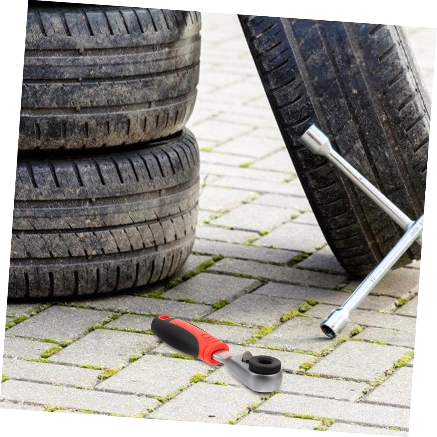 Jojofuny Mini Ratchet Wrench Small Ratchet for Automotive Air Brake Versatile Ratcheting Tool for Brake Adjustment