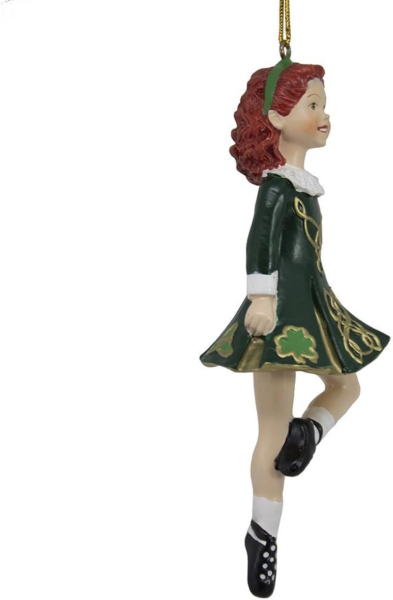 Kurt Adler 6-Inch Resin Step Irish Dancer Ornament for Christmas image number 4