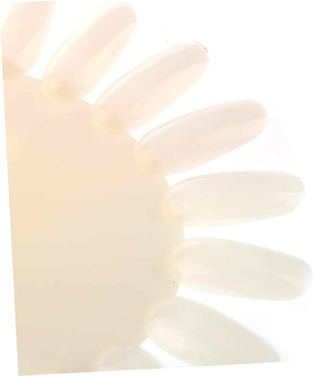 GANAZONO 10Pcs Nail Polish Display Boards Sunflower Acrylic Fake Tips for Nail Techs