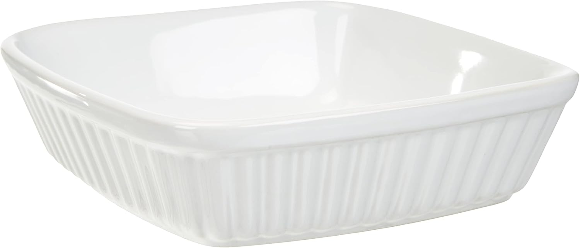 Home Ceramic Square Baking Dish, 16 Cm X 16 Cm X 4 Cm Size, White image number 4