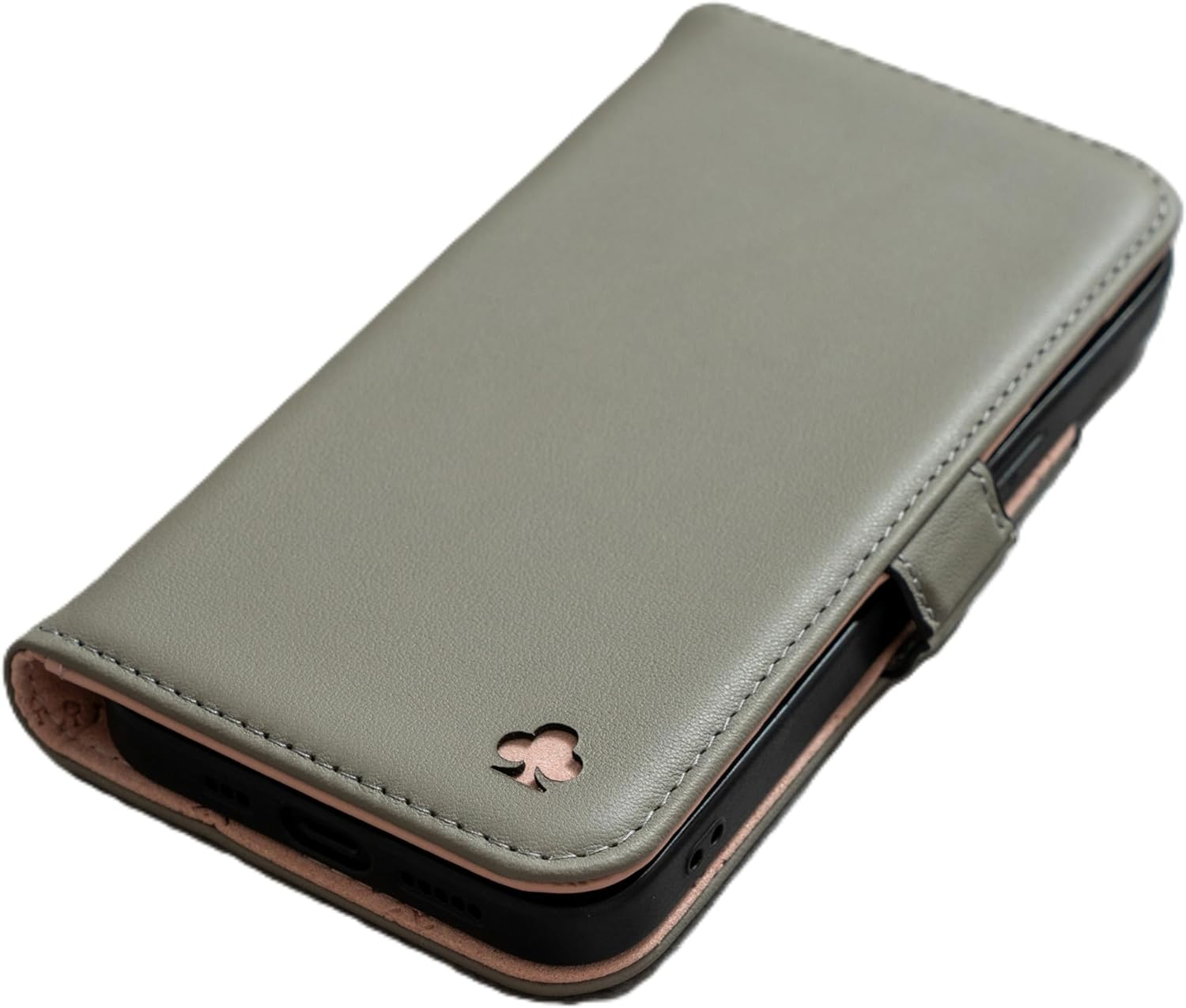 Porter Riley - Leather Case for Iphone SE 2022/20 and Iphone 8 / Iphone 7. Premium Genuine Leather Stand/Cover/Wallet/Flip Case with Card Slots & Horizontal Stand (Black/Tan)