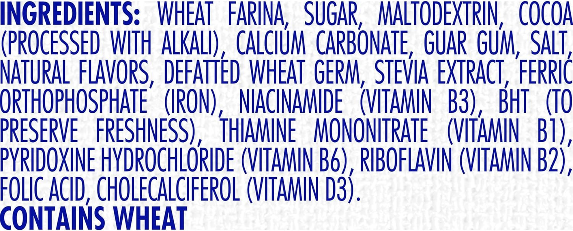 Cream of Wheat Instant Lower Sugar Hot Cereal, Cocoa, 1.23 Ounce, 10 Packets image number 1