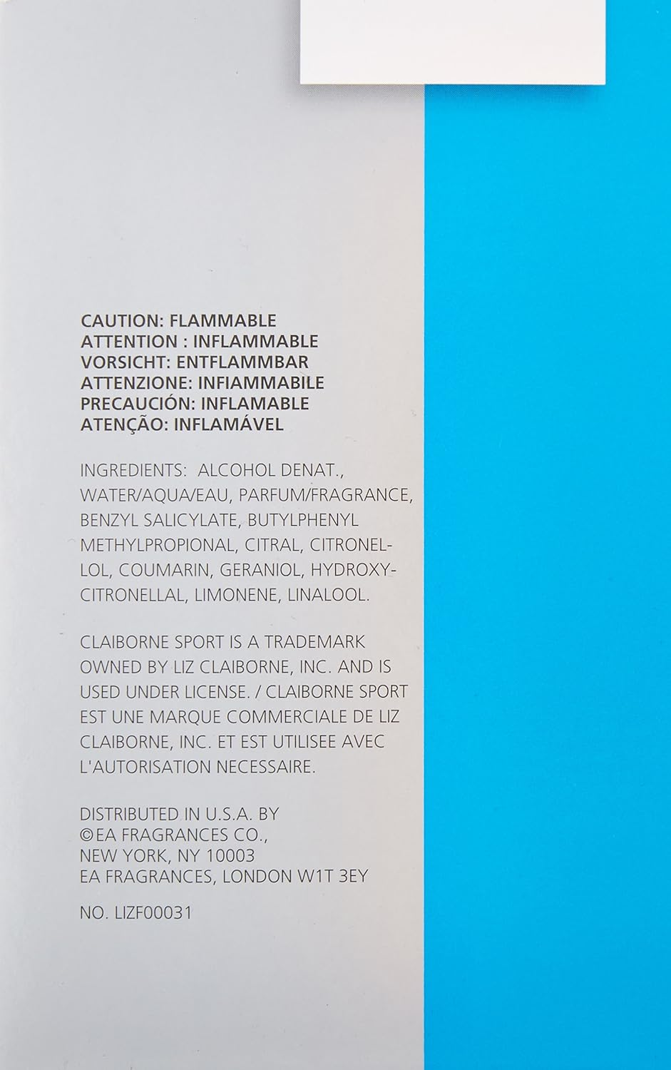 Liz Claiborne Claiborne Eau De Cologne Spray for Men, Sport, 100Ml (Pack of 2) image number 1