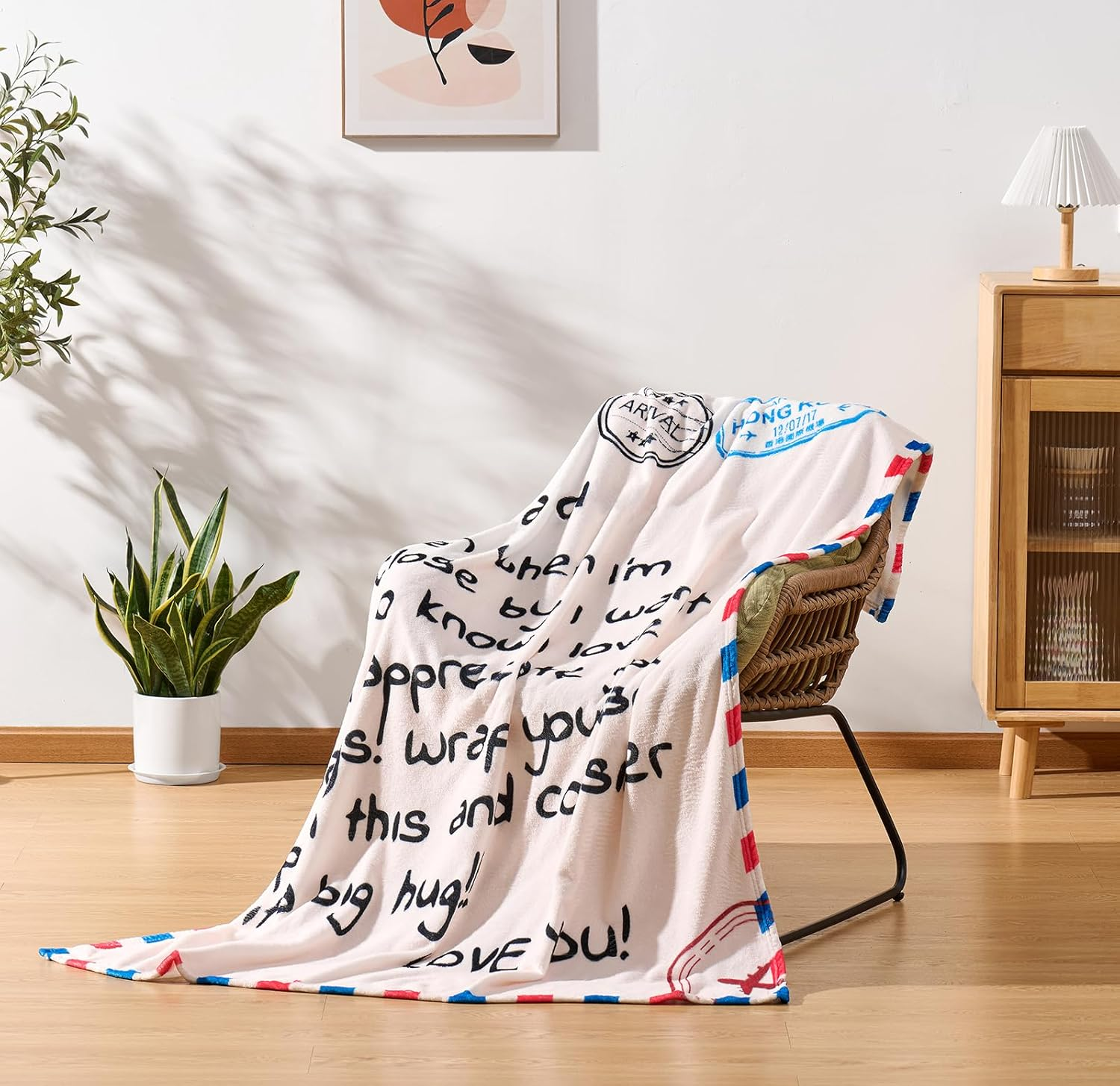 Dad Blanket, Dad Gifts, Soft Flannel Throw Blanket, 50"X70", Warm White, Birthday from Daughter, Son image number 4