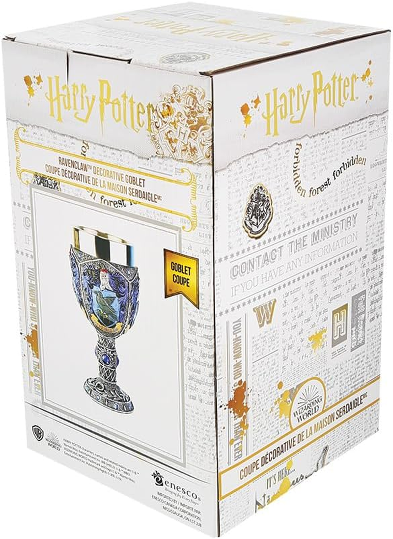 Enesco 6005060 Wizarding World of Harry Potter Ravenclaw Decorative Goblet Figurine, 7.09 Inch, Multicolor image number 4