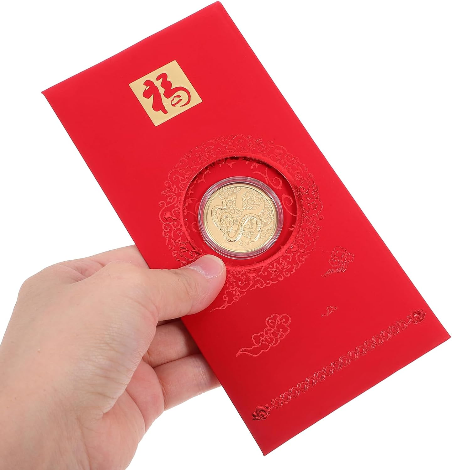 KALLORY Chinese New Year Red Envelopes 2025, 3Pcs Year of the Snake Hong Bao Spring Festival Money Red Pocket Lucky Packet Cash Envelopes for Birthday Wedding image number 4