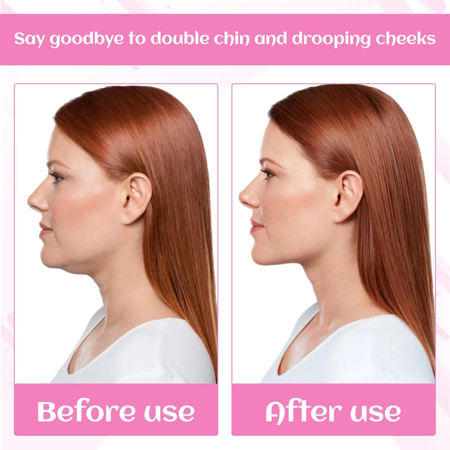 Chin Strap, Double Chin Reducer, Jawline Lifting Straps, Jaw Strap for Sleeping, V Line Lifting Mask for Women, Breathable V Line Face Lift Facial Slimmer Shape for Double Chin and Saggy Face Skin image number 1