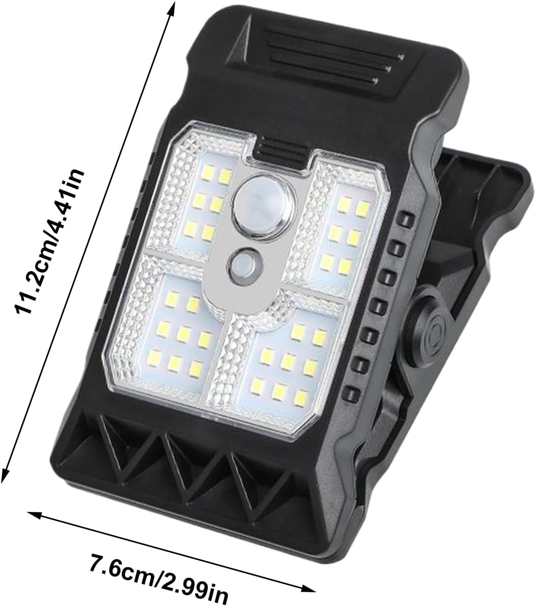 Clip on Solar Lights | Solar Powered Light outside for Gutters | 300LM Motion Sensor Decorative Security Lighting Small Garden Decor for Patio, Grill & Fence - Led image number 3