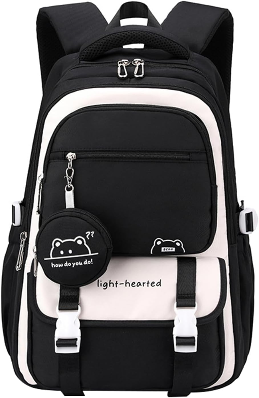 Sellerfun High-Capacity Stylish School Backpack for Middle School Girls Casual Daypack for School Trip Outdoor