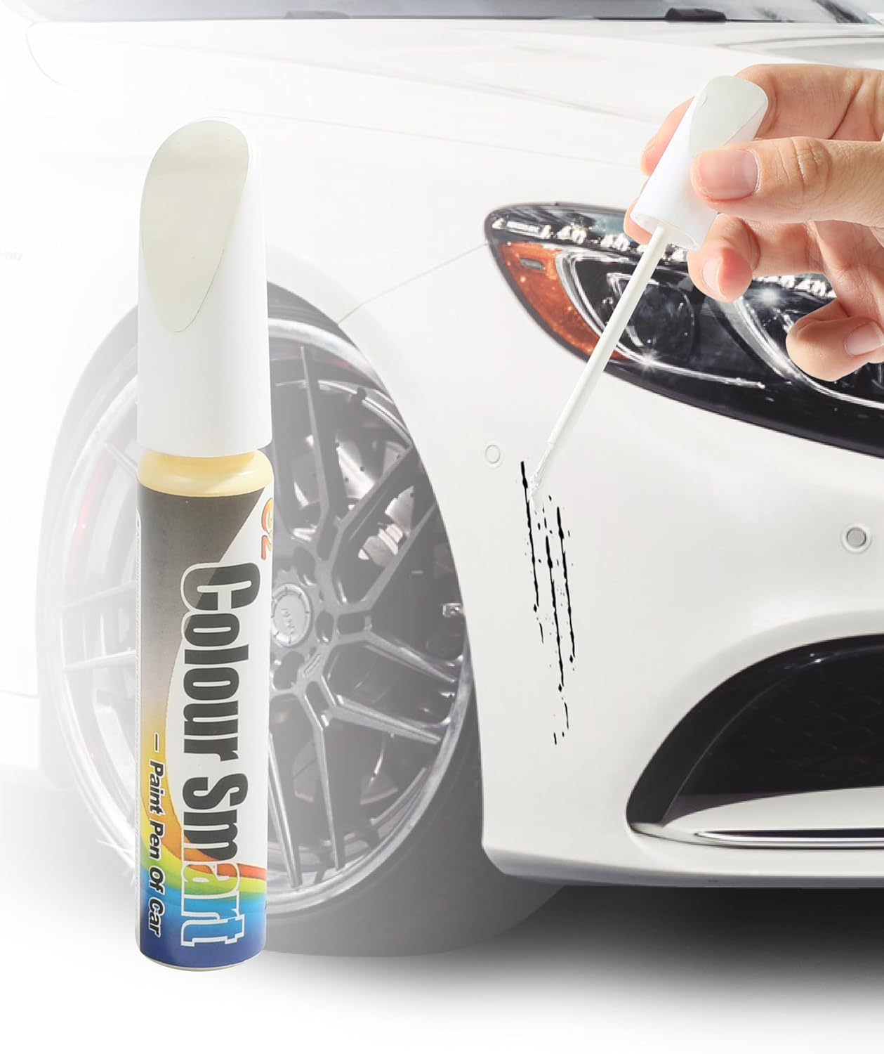 RACOONA Car Touch up Paint, Red, 1 Ml, Automotive, Car Paint Scratch Repair Pen, Outdoor Use, Rust Resistant - Silver image number 6