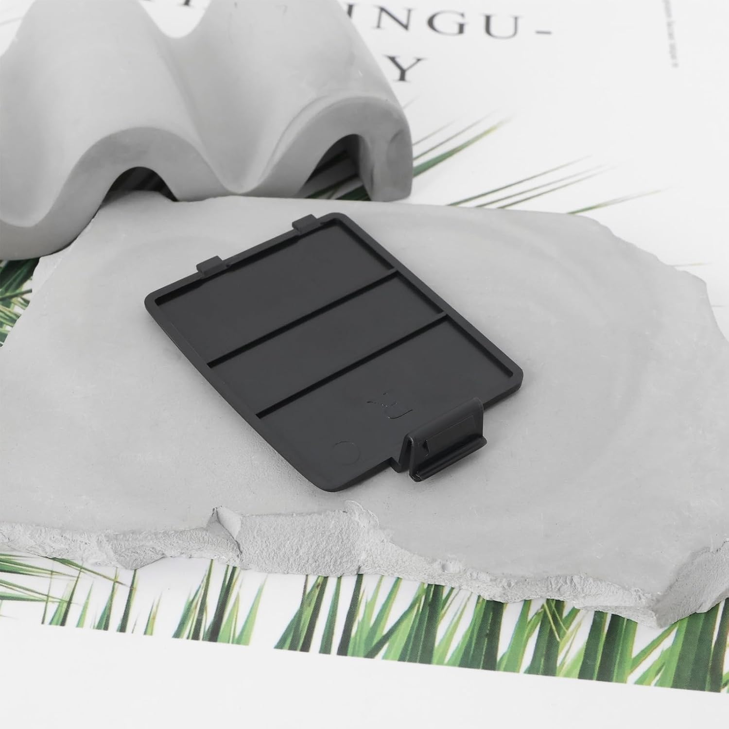 Create Idea 1 Pair Battery Cover Set Replacements Accessories Left and Right Battery Cover Compatible with SEGA Game Gear Console Black image number 2