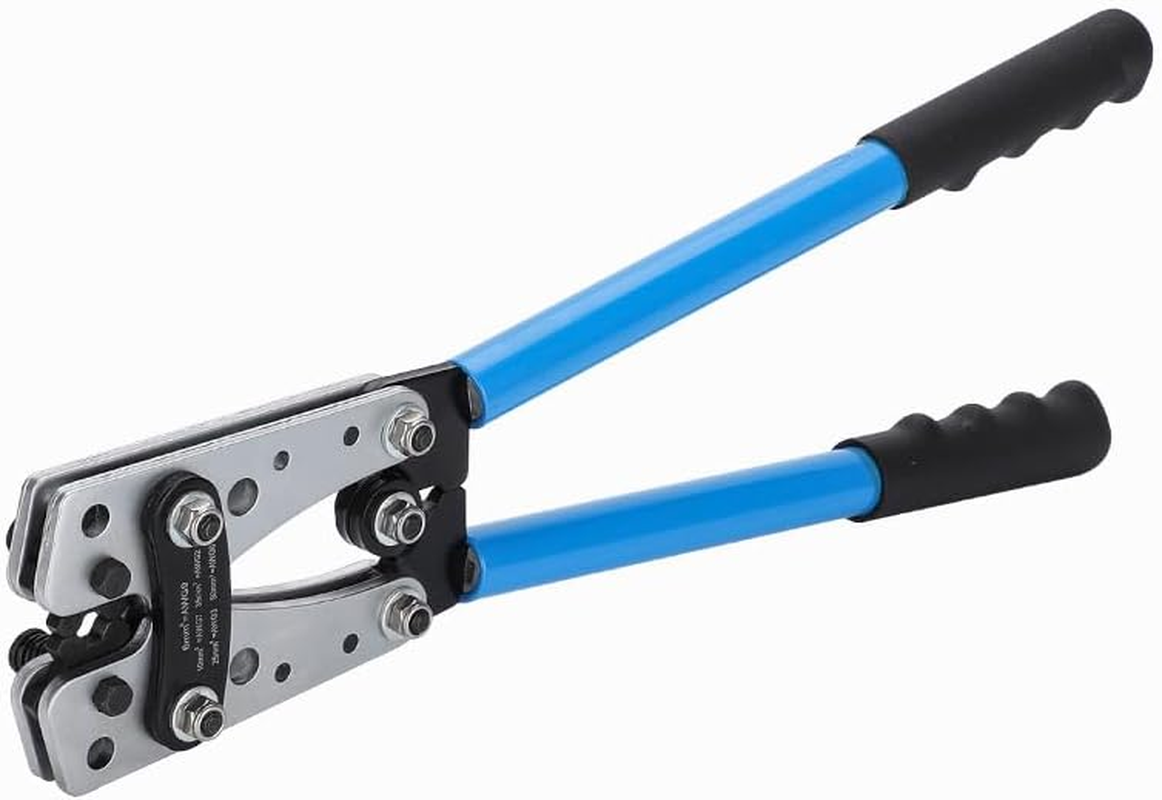 Tootoo Crimping Tool Cable Crimper Wire Plug Pliers Battery Terminal Lug Hex 6-50Mm&sup2; image number 6