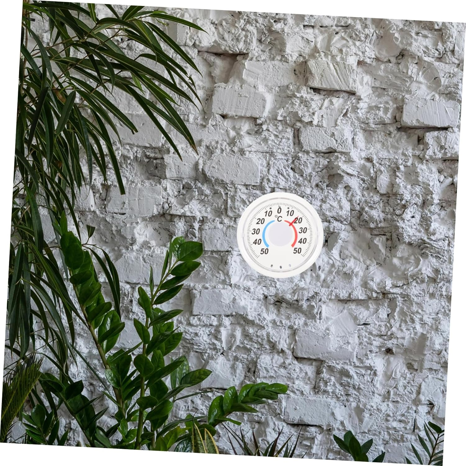 STAHAD 3Pcs Indoor Wooden Thermometers with Dual Fahrenheit Celsius Display Hanging Temperature Gauges for Home School Shop Use Silver image number 2