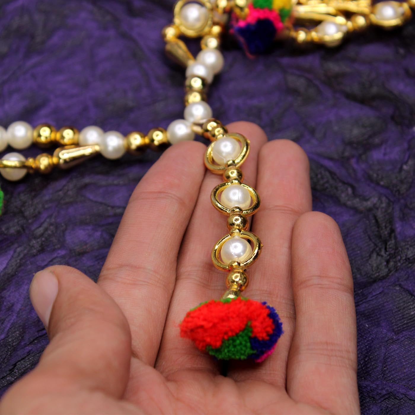 ARK Handmade Traditional Door Hanging| Bandarwal| Toran for Home Door Entrance and Home Decoration Item for Diwali and All Festival (Multicolor) (Model Number 5) image number 2